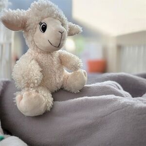 Adorable  Baby Nursery Cream Plush Lamb Toy